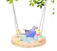 Bird Hammock with Cooling Pad, Bird Hammock, Removable Bed Swing, Bite Resistant Cage Toy For Conure Canary Lovebirds Cockatiel Resting Playing Calming