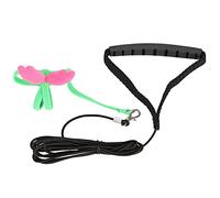 Bird Harness Leash for Small Parrots | Adjustable Chew - Proof Straps | Outdoor Flight Control for Parakeets/Conures | 78in Elastic Nylon Leash (S)