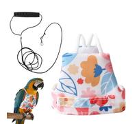 Bird Harness With Training Rope - 51,18 pulgadas retráctil poliéster Escape-Proof Design | Transpirable Anti-Bite Pet Accessory For Sparrows, Parakeets, Lovebirds, Conures, Cócteles y Finches