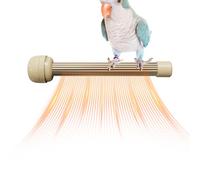 Bird Heater - Indoor Heated Perch Stand for Parakeets with Anti-Bite Design, Cozy Warming Supply for Night Comfort, Safe Pet Accessory for Conures, Canaries, African Greys, Aviaries, Balconies,