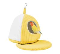 Bird House, Cage Habitat, 9.84x9.84 Inches Comfortable Parrot Bed with Soft Warm Nest, Pet Supplies for Parrot, Macaw, Cockatiel, Conure, African Grey, Lovebird, Small Medium Animals