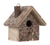 Bird House Colgante, Birdhouse de Madera a Prueba de Humedad 7.1 x 6.7 x 5.1 in Nidos de pájaros Caja de cría Lugar de Descanso de Aves Suministros para Mascotas Accesorios
