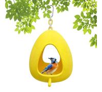 Bird House, Egg Shape Hammock Cave Nest, 5,31 x 5,31 x 5,91 pulgadas, refugio para mascotas con gancho, kit de animales para canarios de cockatiel, soporte de entrada para animales pequeños, jaula