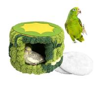 Bird House for Cage | Warm Cute House with Pads,Parakeet Bed Bird Cage Accessories | for Cockatiel Conure Lovebird Finch Squirrel Chinchilla Small Animal Pet Supplies