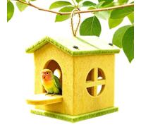 Bird House for Outside, Winter Warm Enclosed Felt Birdhouse, Parrot Breedin