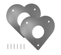Bird House Hole Protector, Nesting Box Entrance Guard, Woodpecker Protection Plate, Sturdy Flight Hole Panel with Mounting Screws for Garden, Park, Outdoor Use