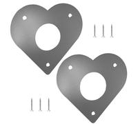 Bird House Hole Protector, Nesting Box Entrance Guard, Woodpecker-Resistant Flight Panel, Durable Metal Cover with Mounting Screws for Garden, Park, Outdoors