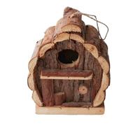 Bird House - Madera 13 x 10 x 16 cm | Bird Nesting Box | Birds Houses For Outdoors Wooden Cage Shelter Feeder Box Decorative Nest For Patio Backyard Tree Window Balcony Deck Fence