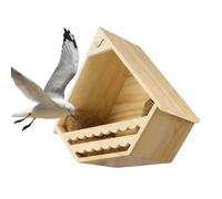 Bird House - Wooden Finch Nesting Habitat | Garden Wild Birds House for Sparrow, Swallow, Wren, Chickadee, Pigeon, Outdoor, Garden, Backyard, Porch, Patio, Courtyard, Weather Resistant Shelter