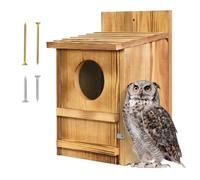 Bird Houses for Outdoors - Wooden Birds Nesting Box with Bird Perch
