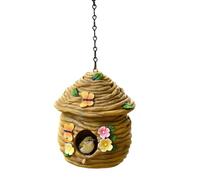 Bird Houses Outside, Resin Decorative with Garden Accent, Hummingbird Nest | Backyard Finch House for Bluebird Wren Robin Finch Outdoor Garden Porch Yard Balcony Backyard Tree