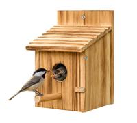 Bird Houses with Perch Wooden Garden Decor Bluebird Bird House Nesting Box