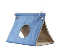 Bird Hut Nest House - Fleece Hanging Parrot Cave Shelter | Winter Warm snugle Bed for Quaker, Parrotlet, budgei, Canary, Finches, Small Pet Birds, Soft Plush Tent Hammock for Cage Resting and Privacy