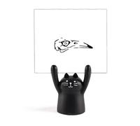 Bird l Animal Dead Art Deco Fashion Memo Holder Cartoon Black Cat Stand Decoración