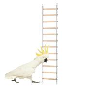Bird Ladder, interior Cage Climbing Toy, Acrylic Wood Metal 360° Rotating Hook, Fun Training Accessory for Lovebirds, Budgies, Small to Medium Parrots, Happy Pet Birds