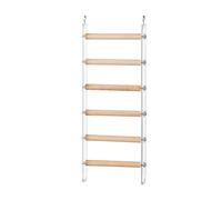 Bird Ladder Perch, Cage Climbing Accessory, 3,94 x 9,84 in Ejercise Toy Ladder, 360 ° Rotating Hook, Material auténtico para Parakeets, Parrots, Cockatoos, Lovebirds, Interior