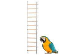 Bird Ladder Perch, Cage Climbing Accessory, 3,94 x 9,84 in Ejercise Toy Ladder, 360 ° Rotating Hook, Material auténtico para Parakeets, Parrots, Cockatoos, Lovebirds, Interior