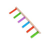 Bird Ladder, Wooden Climbing Ladder, 8.74in Multifunctional Claw Sharpening Tool, Parakeet Conure Accessories, Lovebird Crate Toy for Birdcages, Aviaries