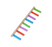 Bird Ladder, Wooden Climbing Ladder, Heavy Duty, Multifunctional Claw Sharpening Tools, Easy to Install, Interactive Crate Accessories, for Parakeet, Conures, Lovebird, (Wood)