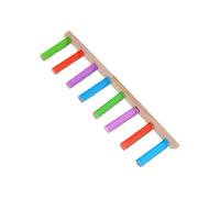 Bird Ladder, Wooden Climbing Ladder, Heavy Duty Multifunctional Claw Sharpening Tools, Interactive Crate Accessories for Parakeet, Conures, Lovebird, Sturdy Design for Exercise