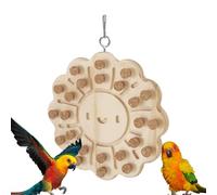 Bird Masticing Cork - Parrot Biting Puzzle Toy | Juego Interactivo de Madera Para Ocultar Snacks, Juguetes de Actividad De Entrenamiento Para Loros Pequeños Medios, Estimulación Emocional, Tr Mental