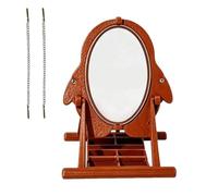 Bird Mirror For Cage - Interactive Parrot Toy With Perch Stand, Engaging