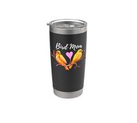 Bird Mom - Canarios Amarillo Pintura Al óleo Vaso térmico de acero inoxidable de doble pared