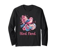 Bird Nerd Amante Aves Observación Pajareros Ornitología Bird Manga Larga