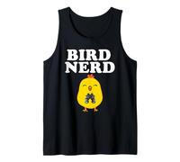 Bird Nerd Cute Bird con binoculares Camiseta sin Mangas
