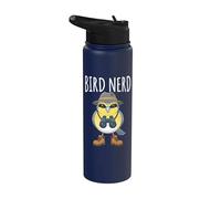 Bird Nerd Funny Birdwatching Birder Ornithology Stainless Steel Insulated Water Bottle