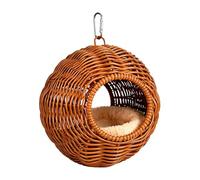 Bird Nest Cage - Washable Breathable Hanging Mat, Chew Resistant Hammock, Strong Iron Wire Frame | Secure Resting Sleep Spot, Living Room Home Indoor Outdoor Aviary Garden Lovebird Finch Pet Bedding