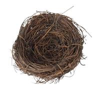 Bird Nest Decor - Handmade Woven Hatch House for Small Pets, Natural wicker design cosy & decorative, Flat base + secure structure, Premium handwoven material durable build, for parakeets, birds & far