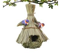 Bird Nest for Cage - Rustic Finch Nest Hummingbird House Outdoor Decor | Bird Nesting Breeding Shelter for Parrot Parakeet Cockatiel Canary Home Indoor Balcony Yard Patio Lawn Tree