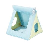 Bird Nest Hammock, Parakeet Cage Accessory with Toys, Four Season Hanging Parrot House, Interactive Cozy Avian Bed for Home Pet Room Bedroom Cafe Decor Use 6.69x6.3x5.91 Inches