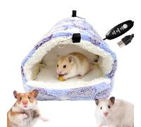 Bird Nest House - Velvet 20x21x17cm, Pet Hammock, USB Heated Nest | Warm Sleeping Shed For Macaws, Budgies, Cockatiels, Finches, Lovebirds, Breeding, Laying Eggs, Indoor Cage