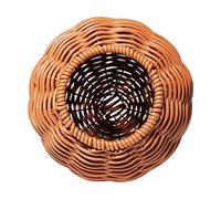 Bird Nest, Imitación Rattan House, Artificial Hanging Birdhouse Decorative Handmade Parrot Shelter Hideouts Cage for Yard Garden Home, 5,91 x 6,3 pulgadas, 170 g