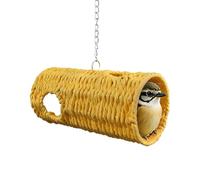 Bird Parrot Tent | Woven Habitats Swing Toy | Hangable Tunnel Bed | Natural Fiber Nesting Accessories For Cockatiel Lovebird Finch Conure Hamster and Outdoor Hummingbird Bird Cage Accessories