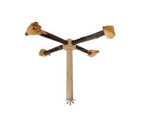 Bird Perch, Bird Swing, Rotating Interactive Natural Wood Activity Easy to Install Exercise Playing Parakeet Climbing Toy for Parrots, 9.06x7.09/11.42x7.09/10.24x9.06 Inches