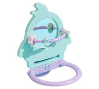 Bird Perch for Parrots - Chew Resistant with Mirror Toy - Parrot Perch Chew Toy | 5.71x4.25 InchesLovebirds Conures Small Medium Large Breeds