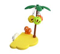 Bird Perch for Parrots | Exercise Toy Decorative with Bells | Parrot Cage Perch for Resting - for Cockatiels Parakeets Lovebirds Conures Small Medium Large Breeds
