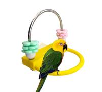 Bird Perch - Interactive Rotating Rings Toy, Cage Exercise Climbing Play Stand with Fun Engagement Design, Activity and Rest Function, Ideal for Parakeets Cockatiels Macaws and Small Birds