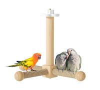 Bird Perch - parot Perch Toys, Wood Rotating Parakeets Branches with Glue, Upgraded Silent Rotation Parrots Perchs Toy | For Cockatiels Lovebirds Conures Finches Budgies Canary
