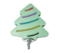 Bird Perch - Paw Grinding Roosting Toy, 5.12x3.54x0.39 Inches Textured Flat Stand with Resin Design, Bird Cage Accessory, Parrot Grooming Platforms, Training Perch for Budgies Parakeets Cockatiels