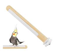 Bird Perch Pole Stand, Bird Branch Parrot Grinding Perch, Multifunctional Stable Climbing Toy Fork for Cockatiels, Lovebirds, Finches, (7.87 Inches), Natural and Sturdy