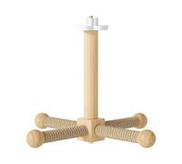 Bird Perch - Rotating Wooden Parrott Branch, Silent Rotating Parrott Perch Toy | Suitable for Cockatiels, Lovebirds, Conures, Budgies, Finches, Canary | Upgraded Design for Small & Medium Birds