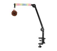 Bird Perch Stand - 4 en 1 Interactive Toys | Multi-Functional Bird Perch With Stand And Ball, Ideal para Parakeets, Cockatiels, Conures, Lovebirds, Perfecto para Climbing, Grinding Beaks, Playing