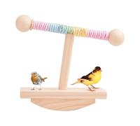 Bird Perch Stand, Parakeets Intelligence Puzzle Enrichment Toy, 7.09x3.46x5.91 Inches Easy to Set Up & Clean, Pet Exercise Supplies for Conure, Macaw, Finch, Mynah, Budgerigar