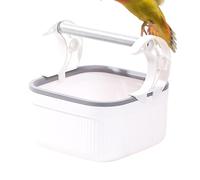 Bird Perch Stand, Portable Desktop Playground, Bird Cage Toy, Cockatiel Perch, Ideal for Parakeets, Parrots, Budgies, Finches, Lovebirds, and Small, 6.3x6.3x3.35 Inches