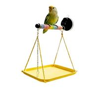 Bird Perch Stand - Suction Cup Interactive Toy, Window Mounted Parrot Perch