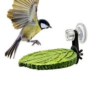 Bird Perch Stand, Suction Cup Resting Tray, 5 Inch Parrot Perch Holder, for Conure Parrot Parakeet Cockatiel Cockatoo Canary Finch Cage Use, Bird Resting, Cage Comfort Perch's Accessory